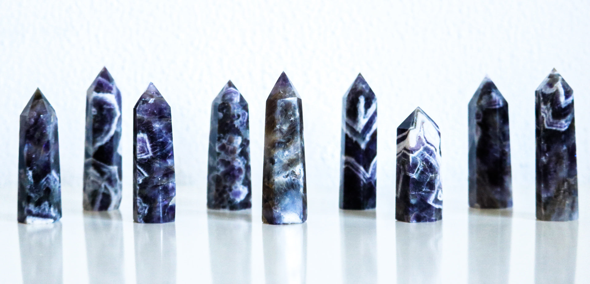 Dreamy amethyst small towers