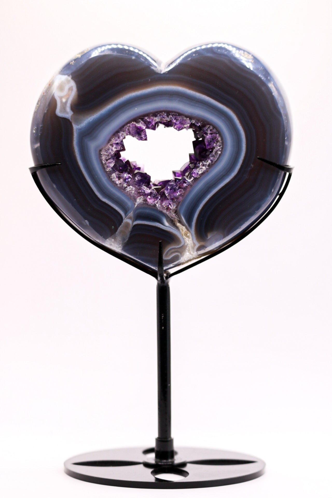 Amethyst Heart with stand