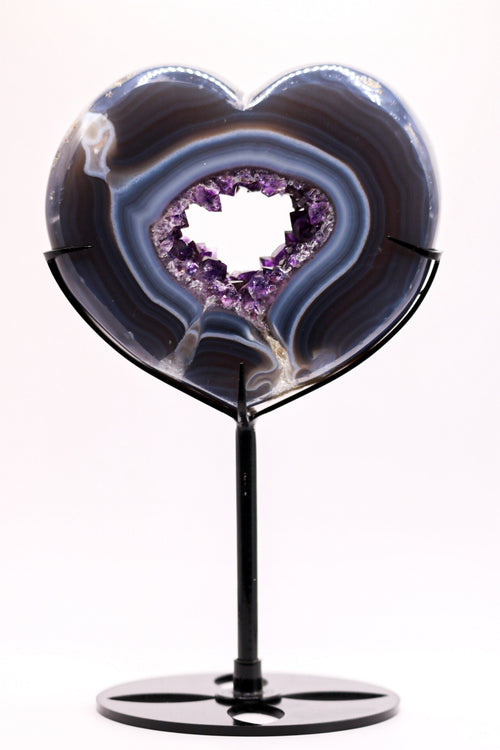 Amethyst Heart with stand