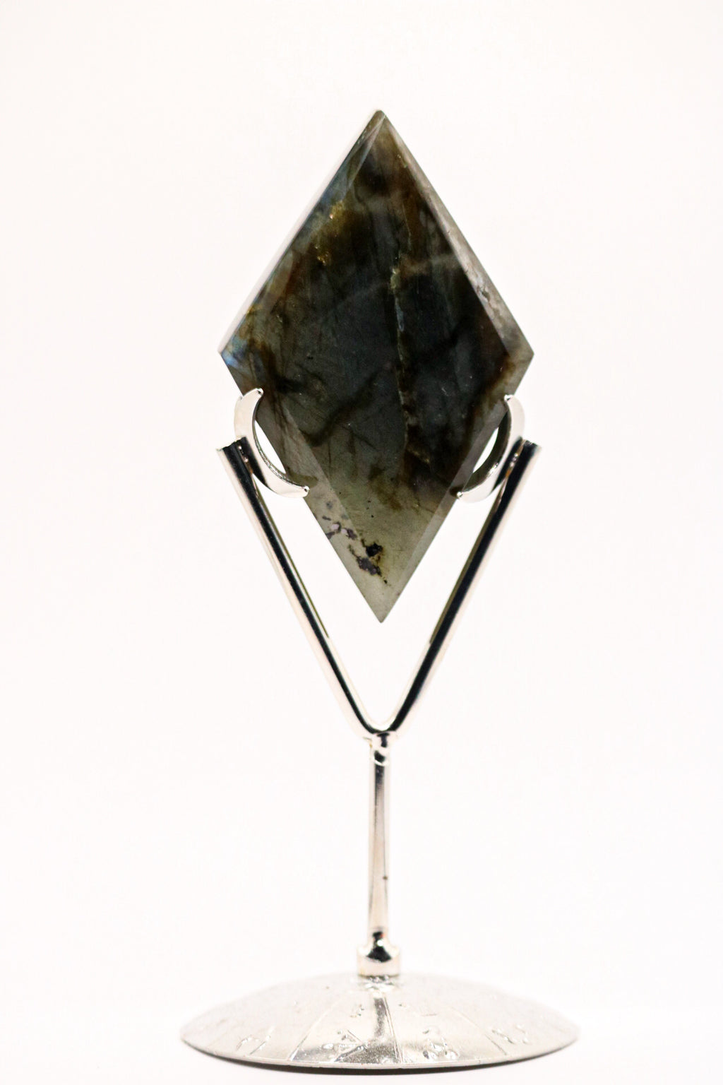 Labradorite diamonds with stand