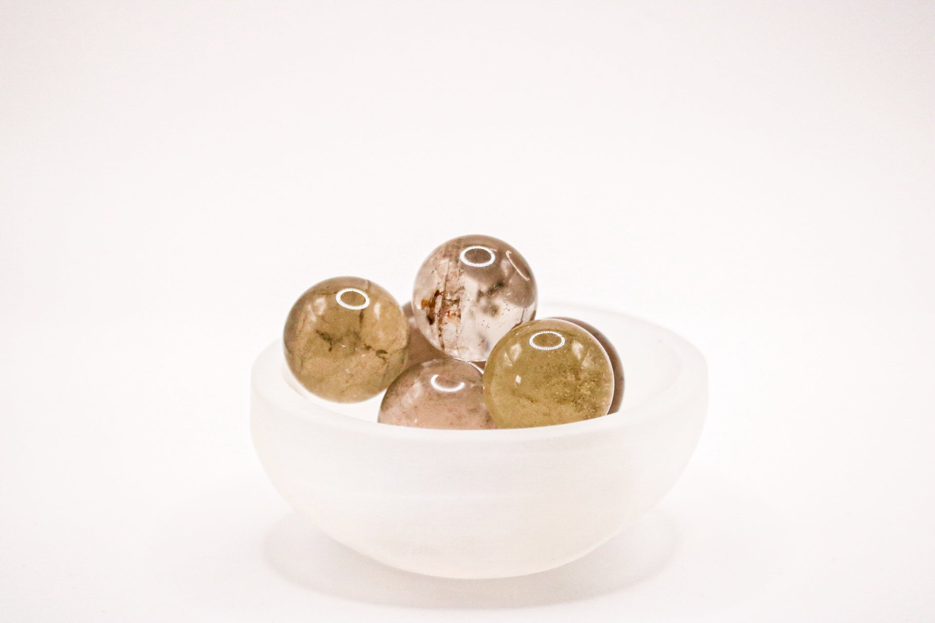 Smoky quartz medi sphere’s