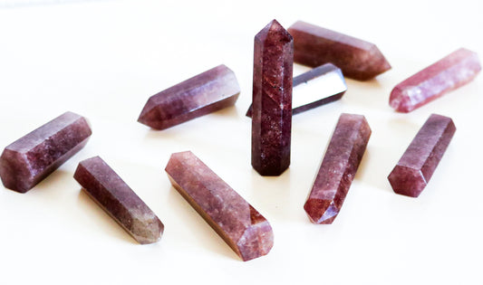 Strawberry quartz towers