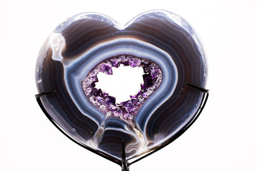 Amethyst Heart with stand