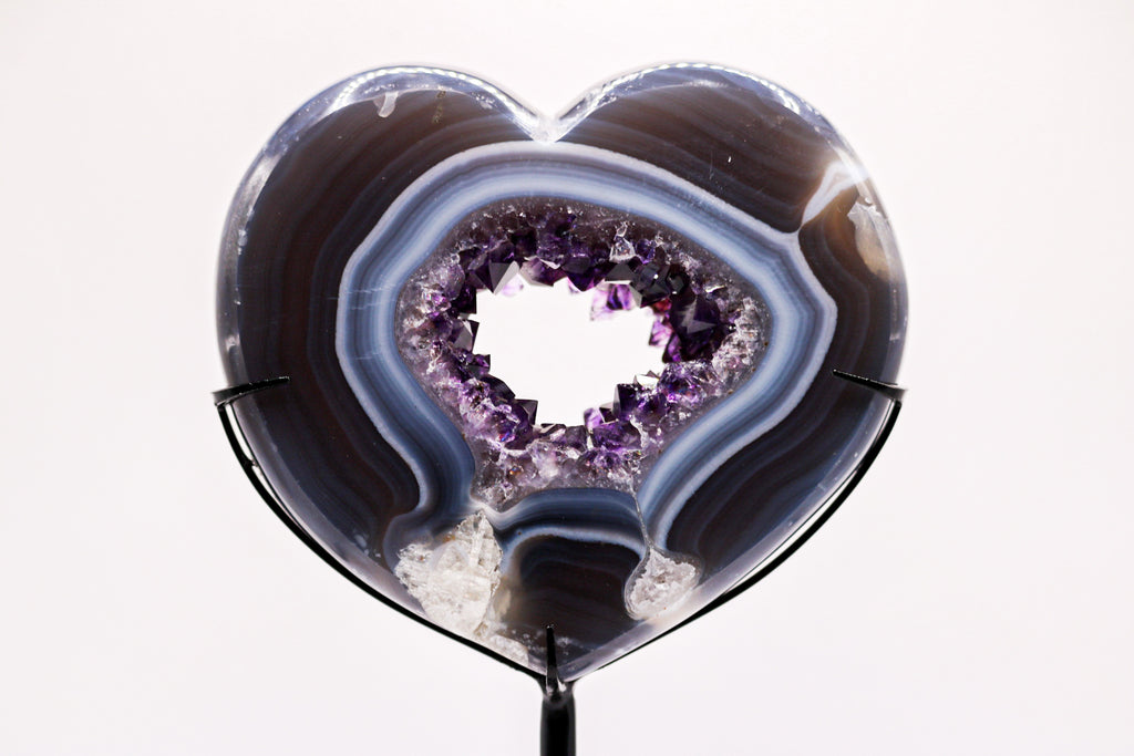 Amethyst Heart with stand