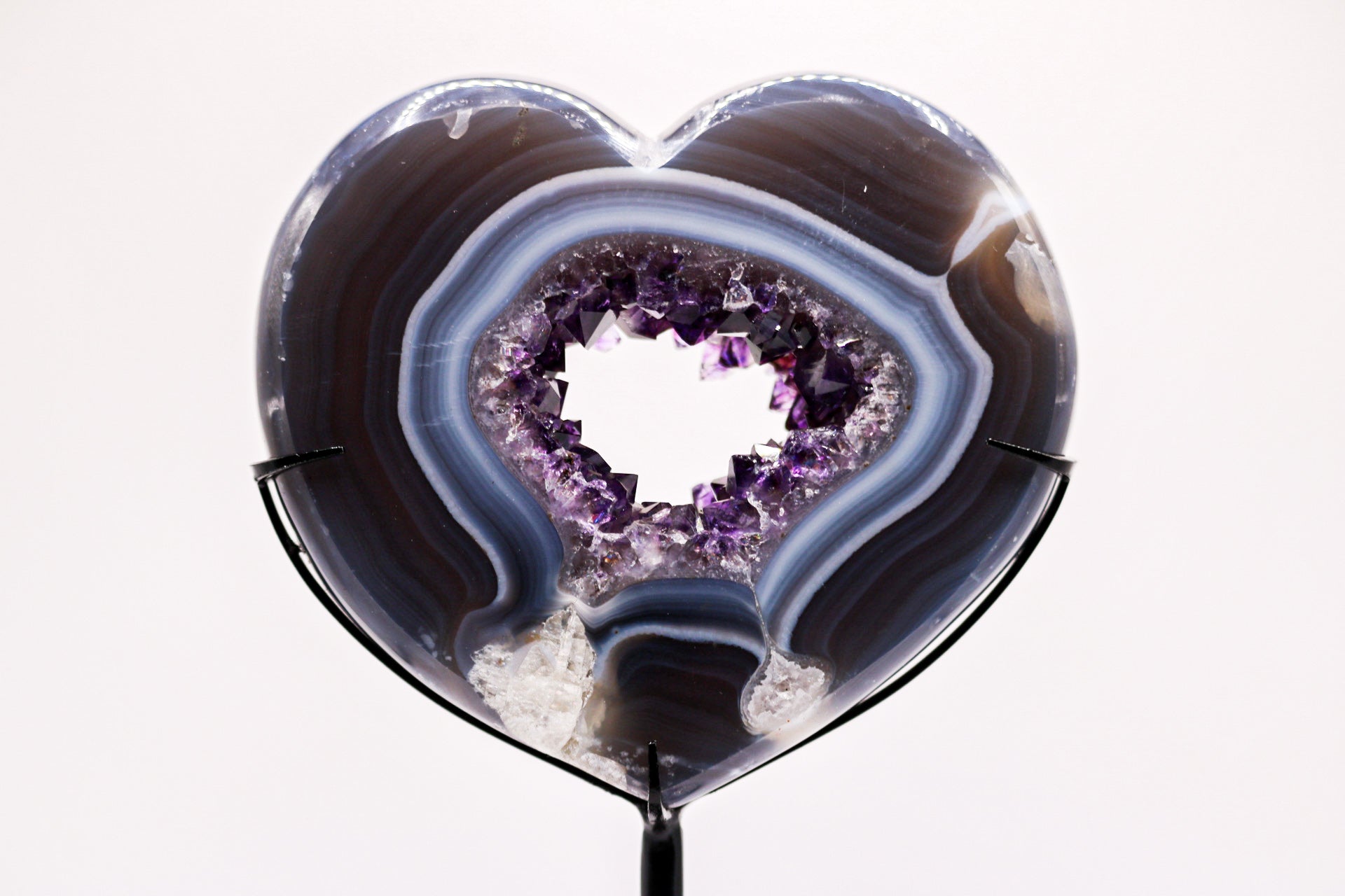 Amethyst Heart with stand