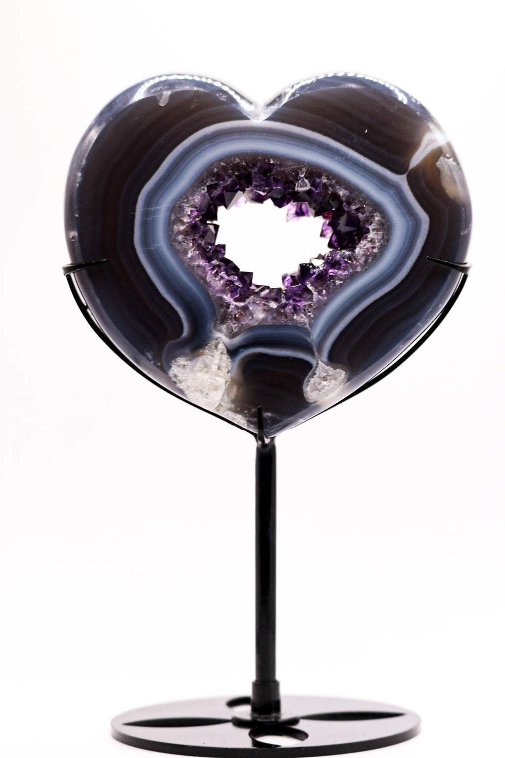 Amethyst Heart with stand