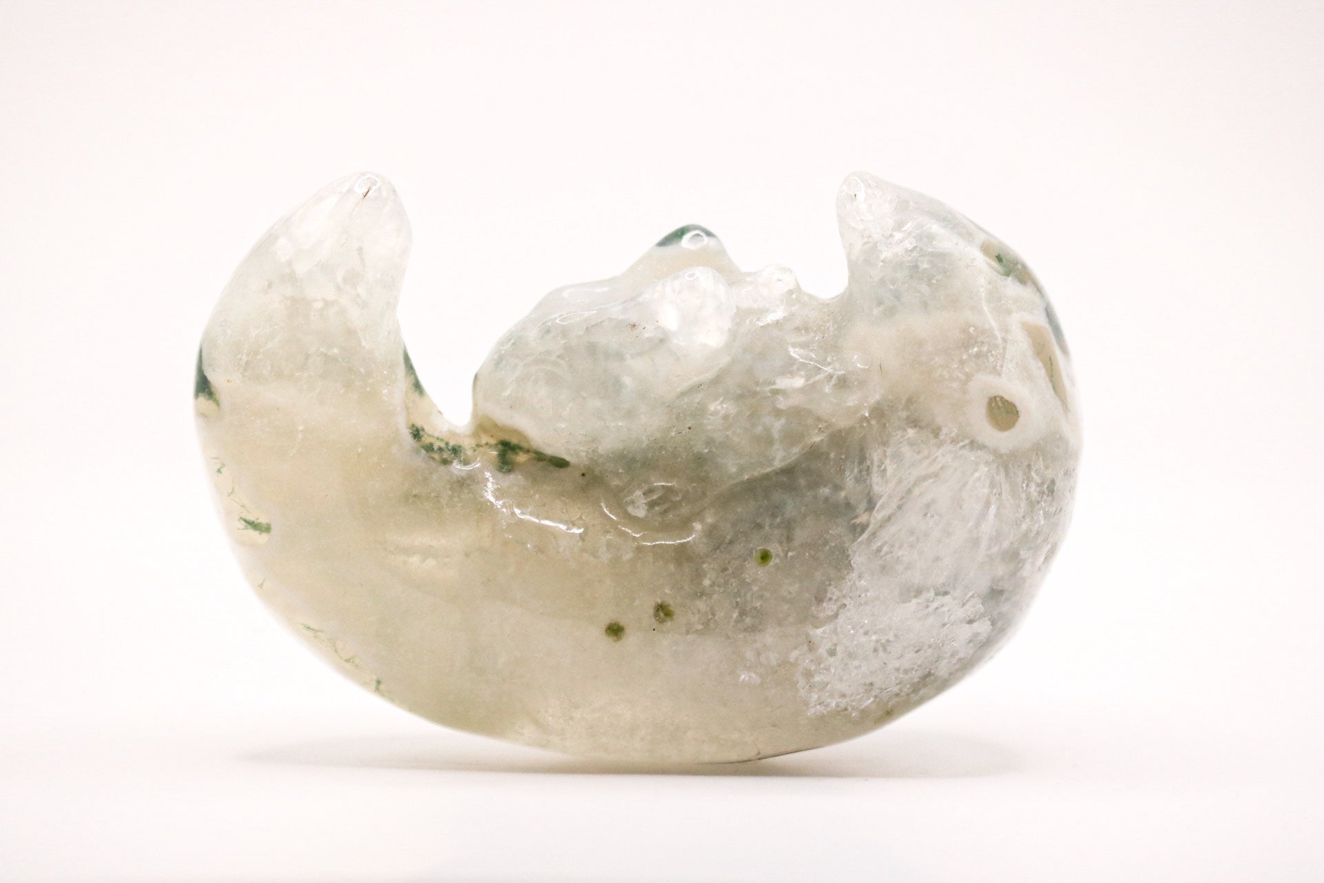 Moss agate Moon rabbit