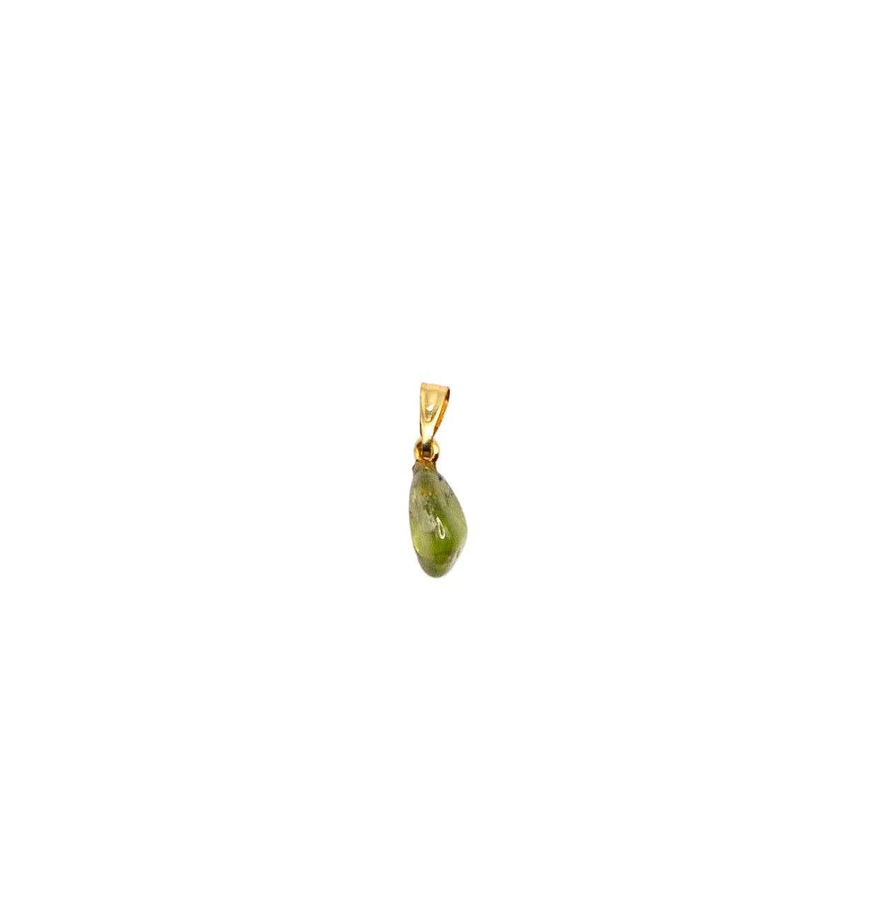 Mini pendant Peridot - Gold plated