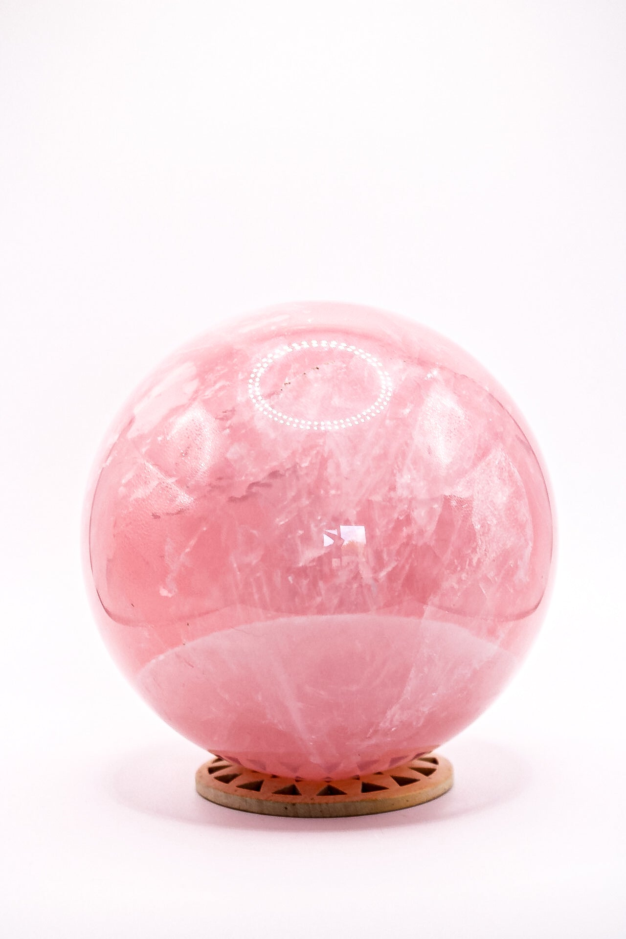 Rozenkwarts bol spirituele decoratie 